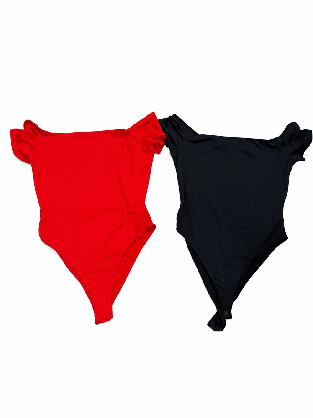 SHEIN: Set of two black and red bodysuits Never been worn XL